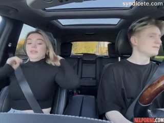 russian chick gave a hot blowjob to her boyfriend in the car [porn, sex, fucks, russian, incest, sister, homemade]